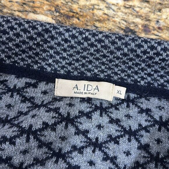A. IDA Wool Blend Zip Up Cardigan Sweater With Pockets Size XL - Picture 6 of 10